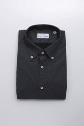 Robert Friedman Black Cotton Men's Shirt -   -  Robert Friedman.